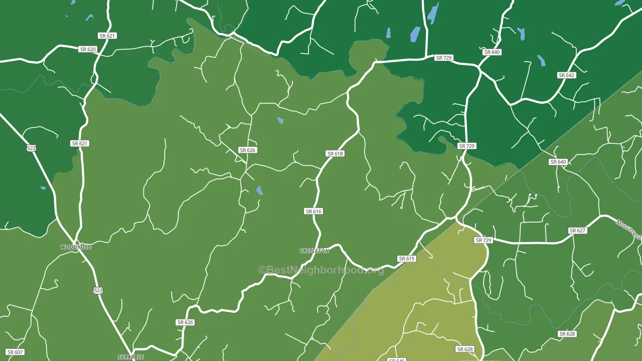 22716, VA block-group voter-turnout map