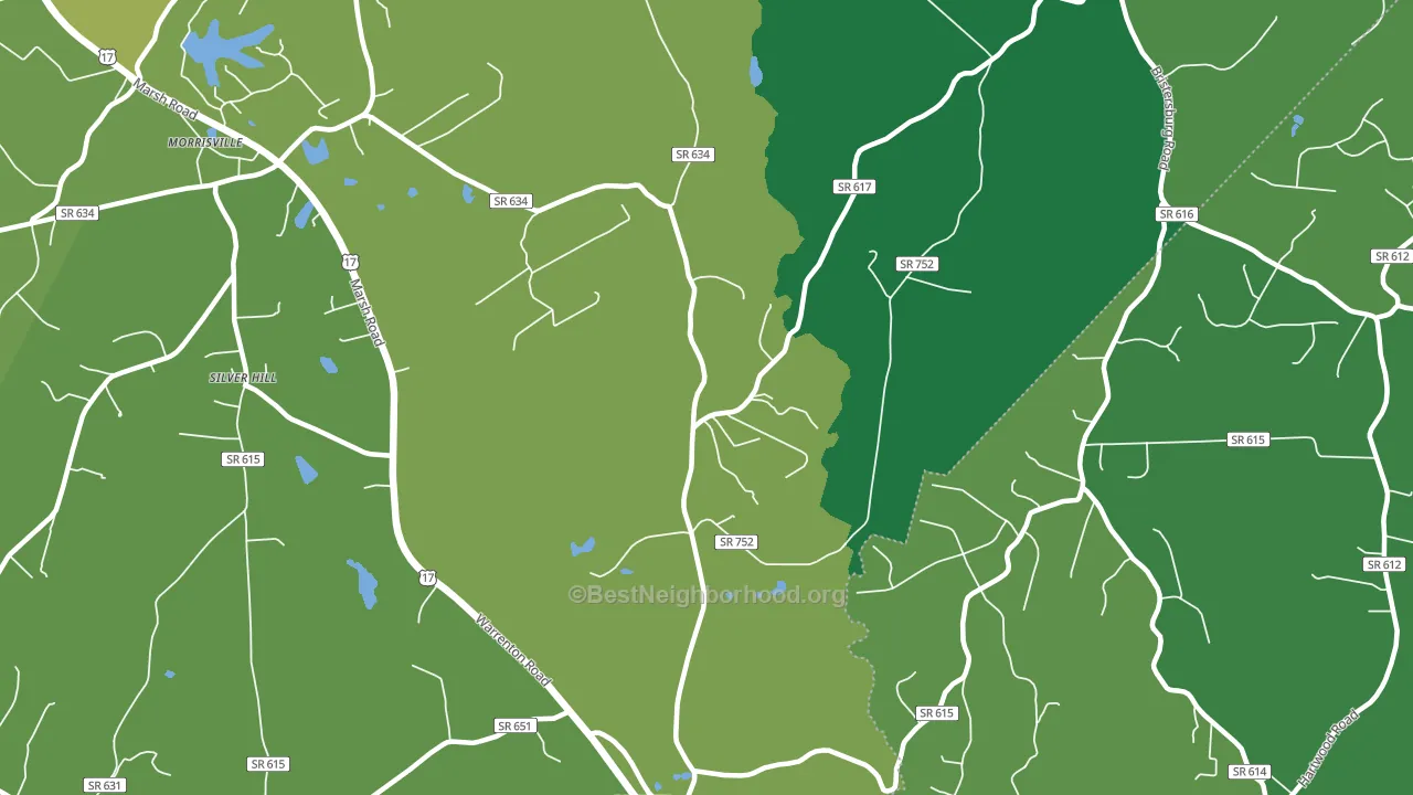 22720, VA block-group voter-turnout map