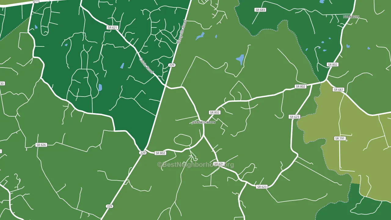 22724, VA block-group voter-turnout map
