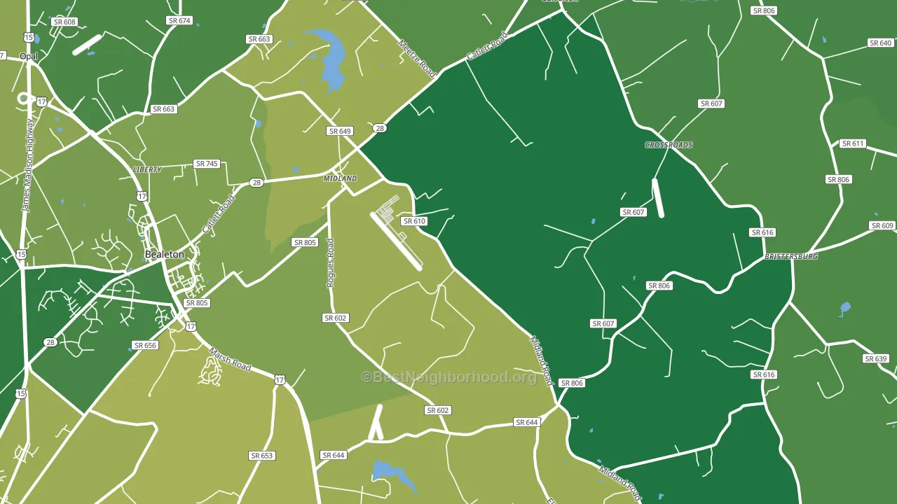 22728, VA block-group voter-turnout map