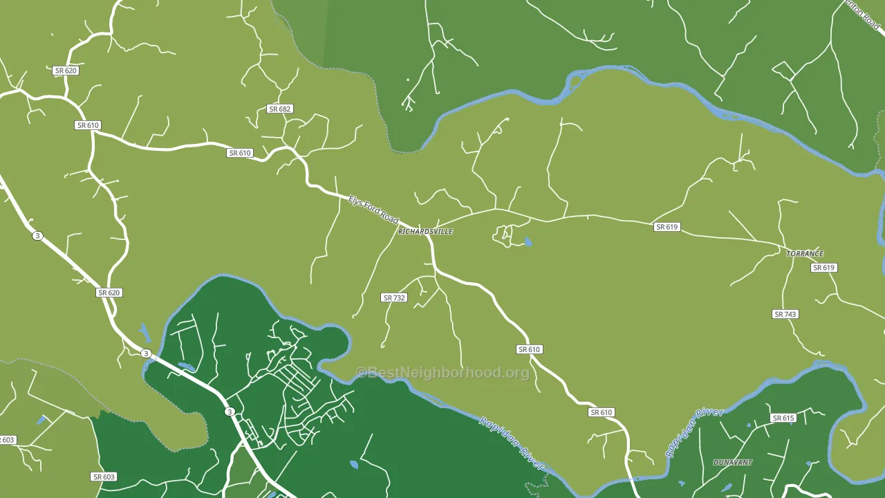 22736, VA block-group voter-turnout map