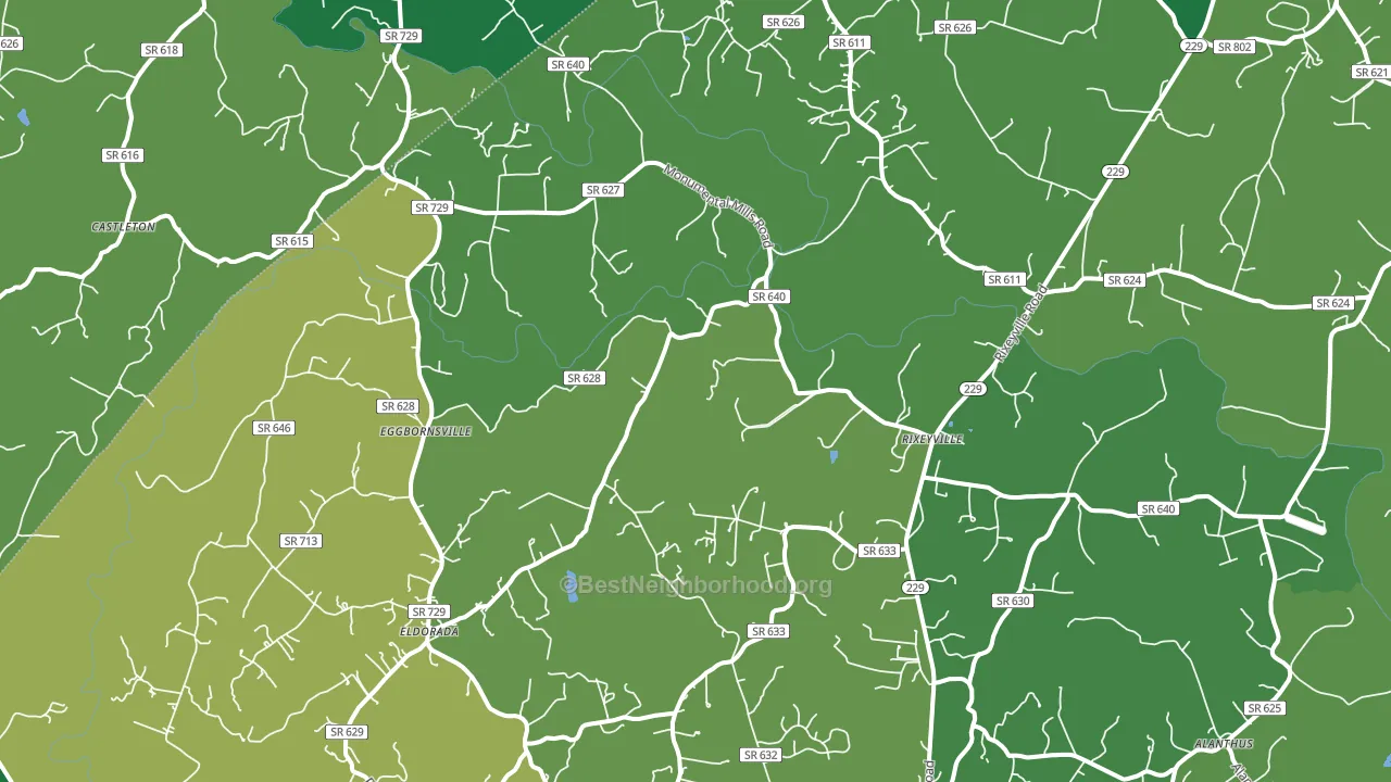 22737, VA block-group voter-turnout map