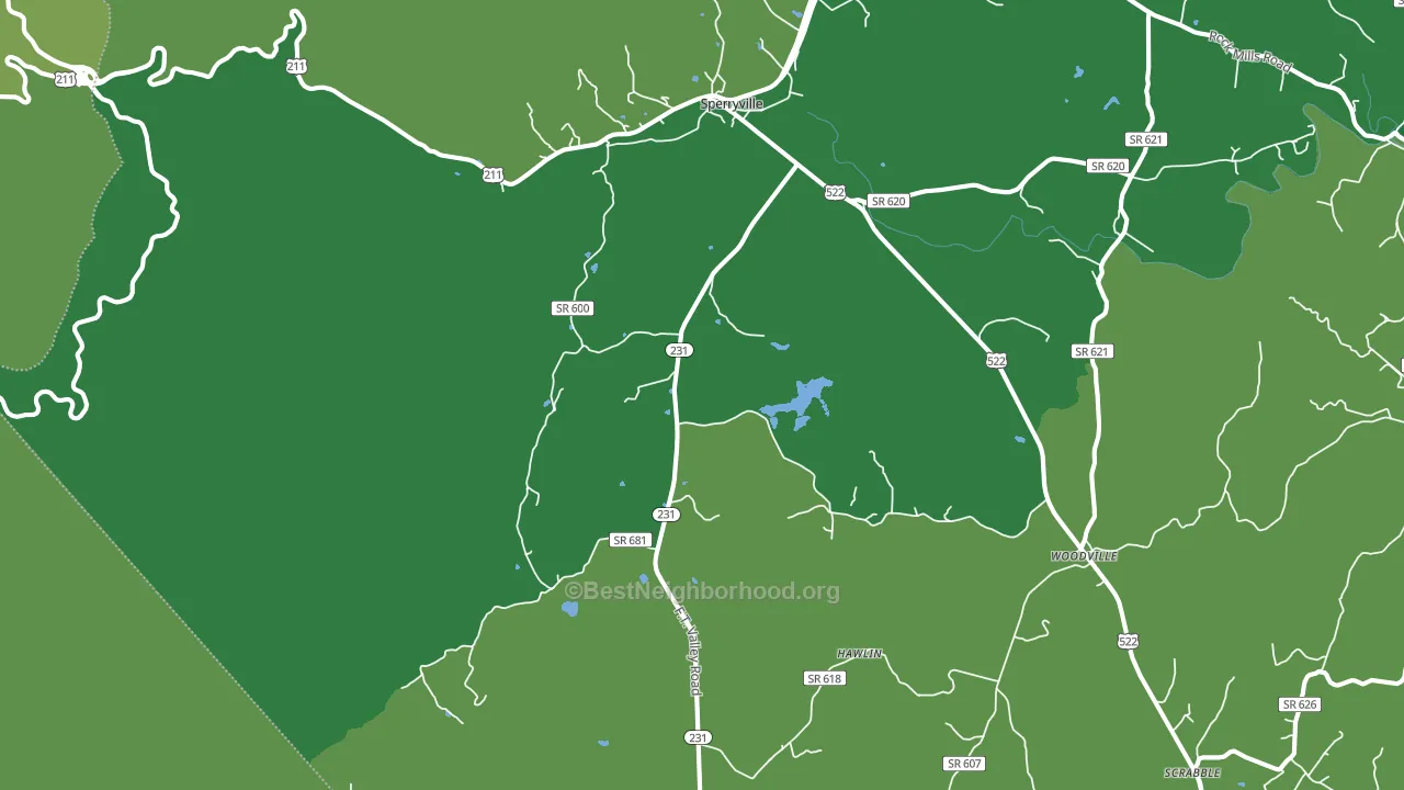22740, VA block-group voter-turnout map