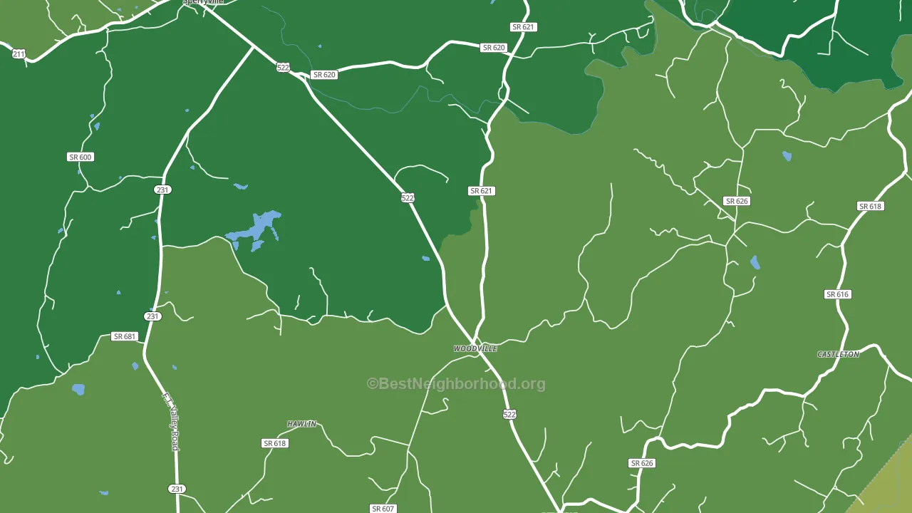 22749, VA block-group voter-turnout map