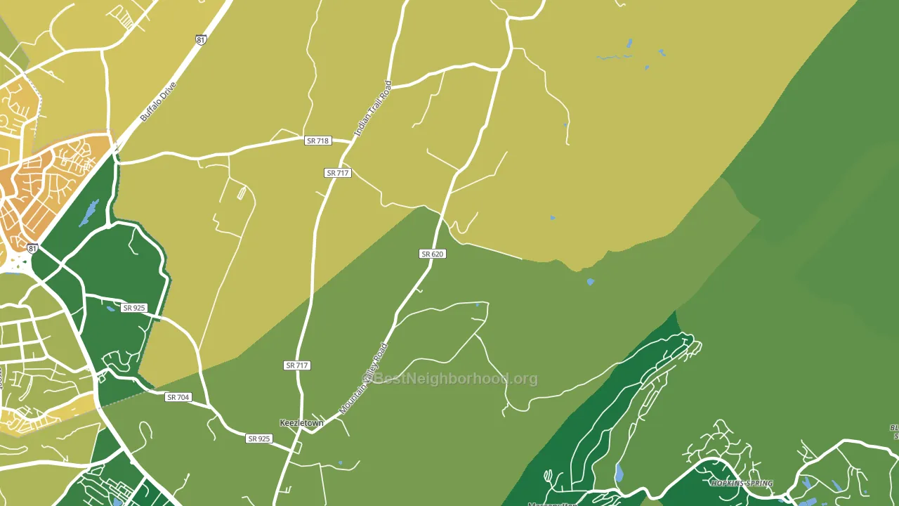 22832, VA block-group voter-turnout map