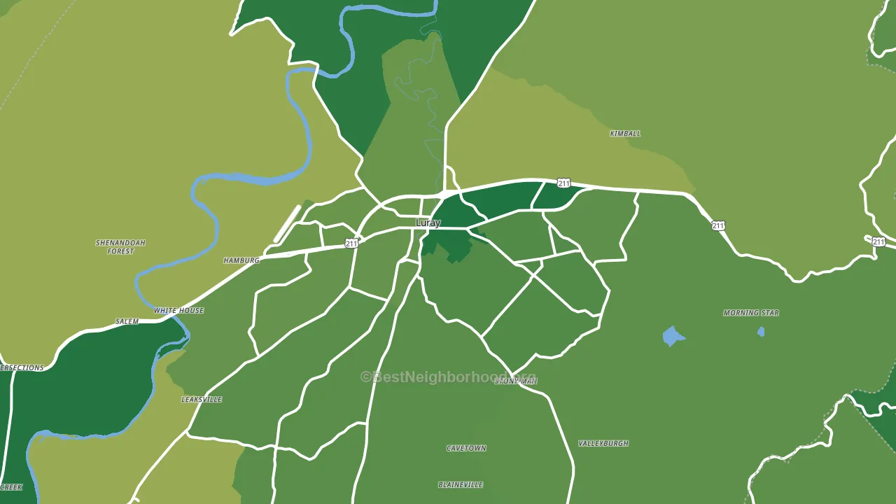 22835, VA block-group voter-turnout map