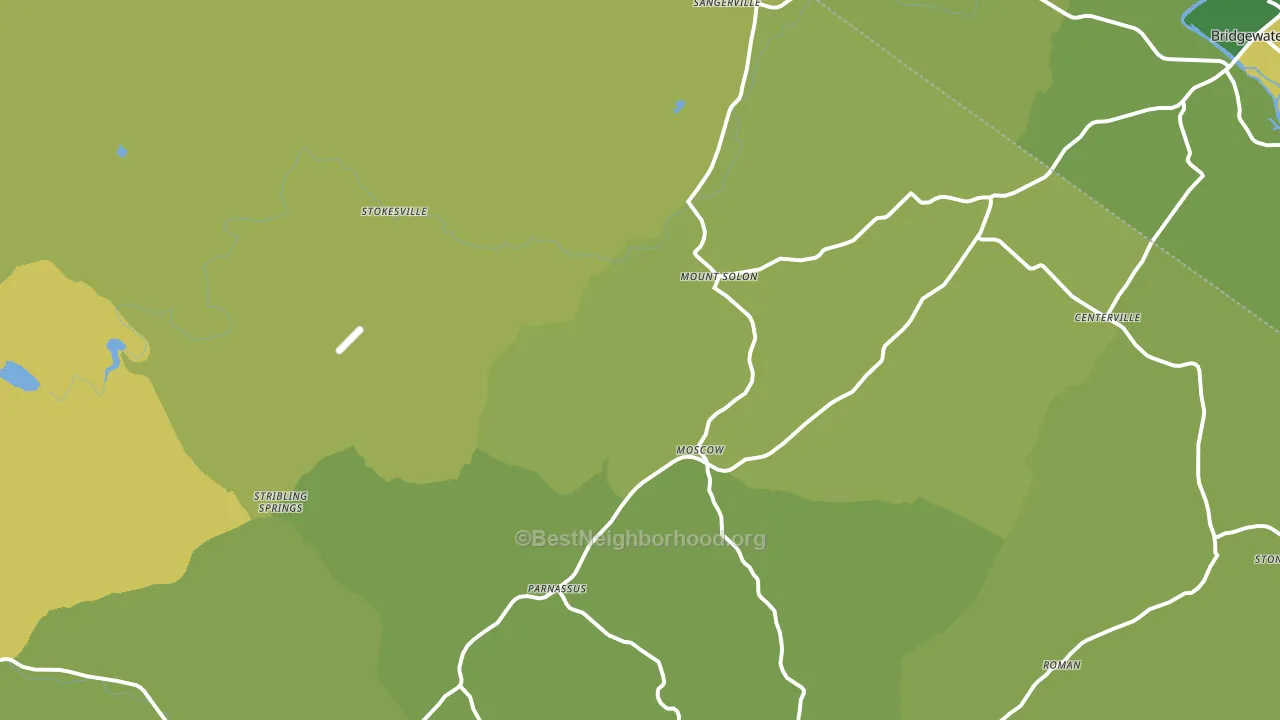 22843, VA block-group voter-turnout map