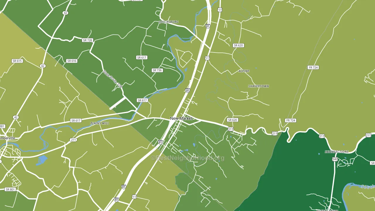 22844, VA block-group voter-turnout map