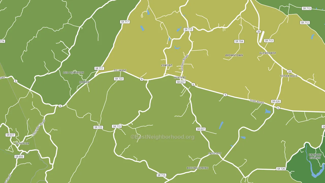 22937, VA block-group voter-turnout map