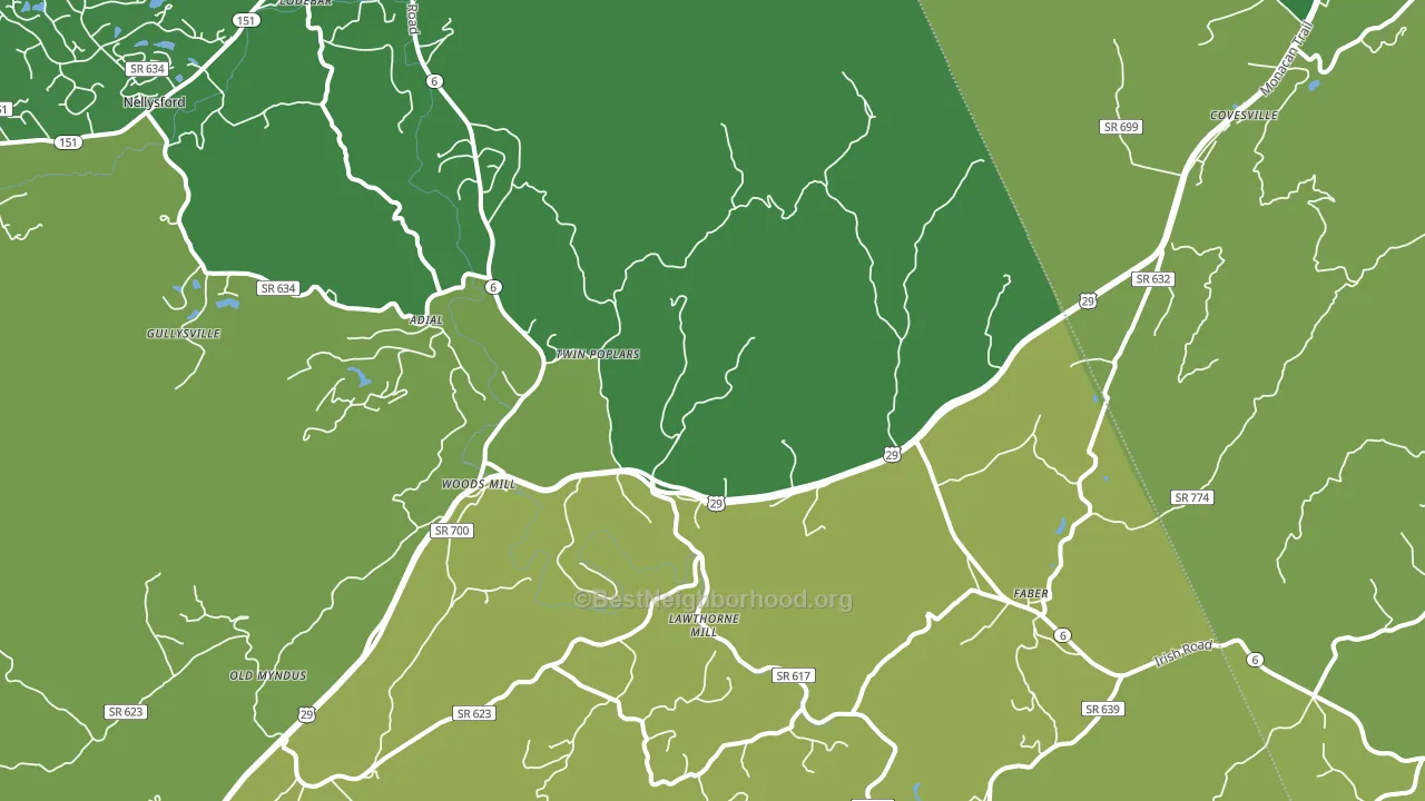 22938, VA block-group voter-turnout map