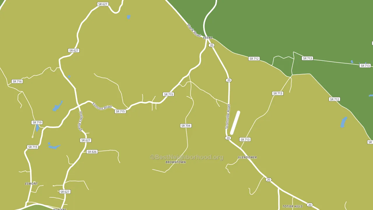 22946, VA block-group voter-turnout map