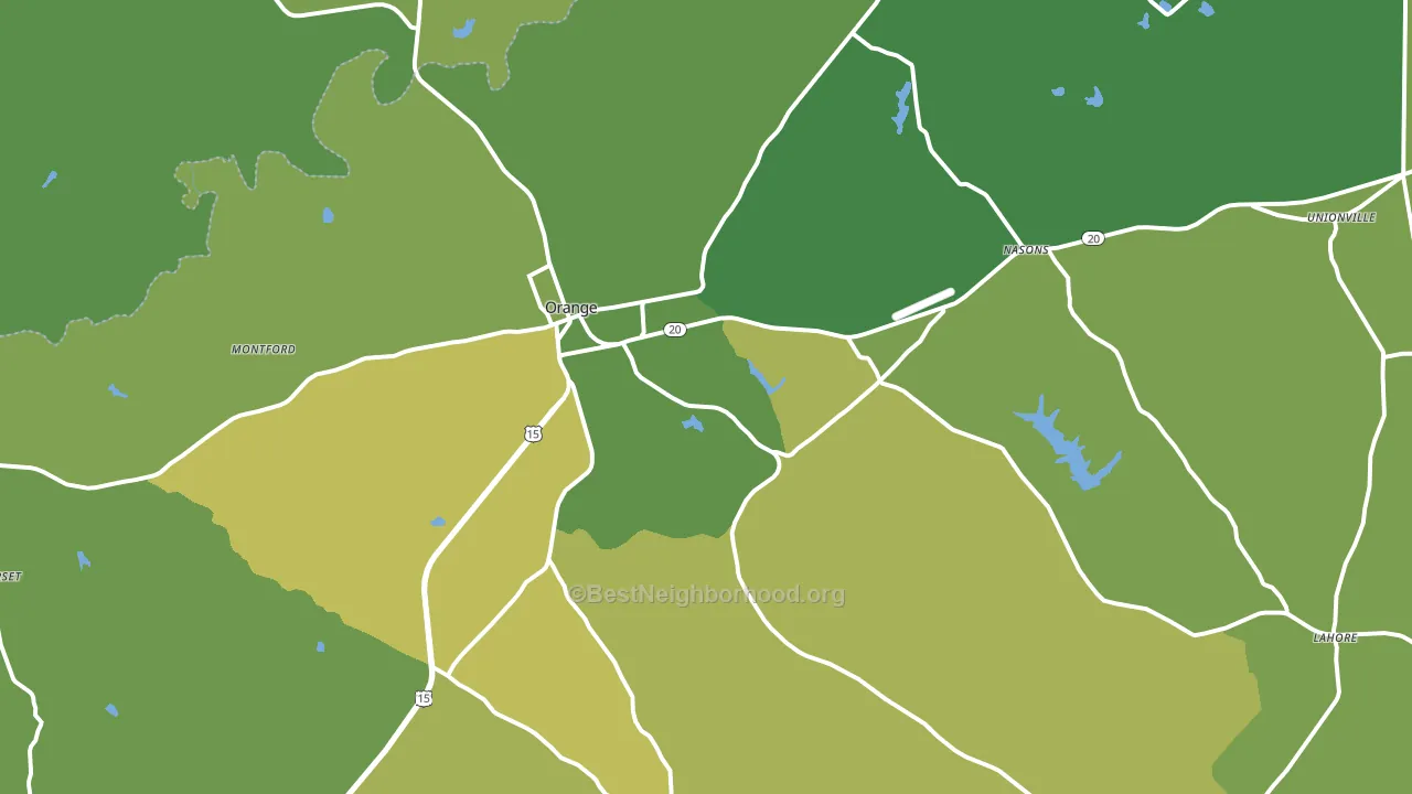 22960, VA block-group voter-turnout map