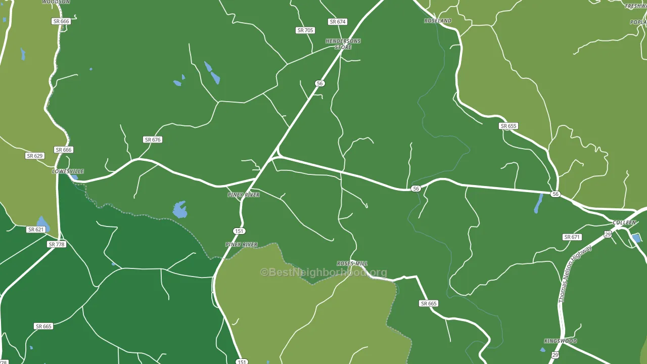 22964, VA block-group voter-turnout map