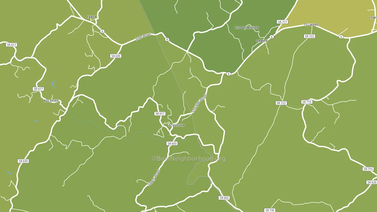 22969, VA block-group voter-turnout map