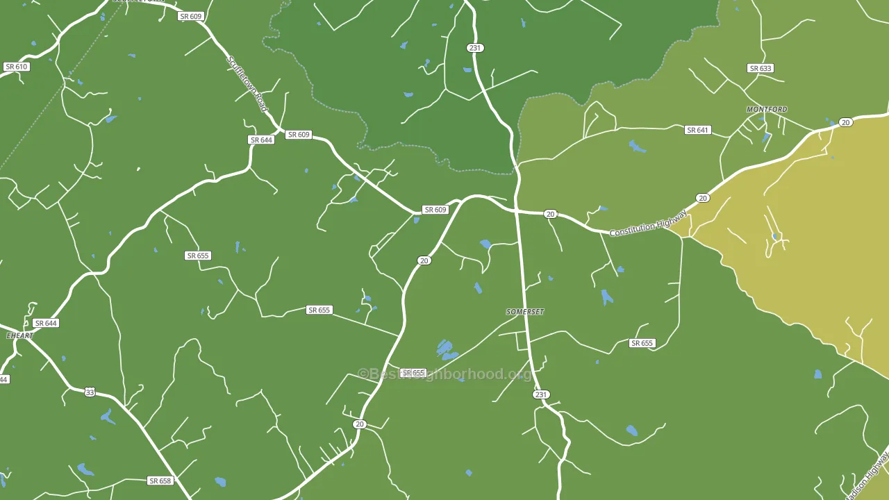22972, VA block-group voter-turnout map