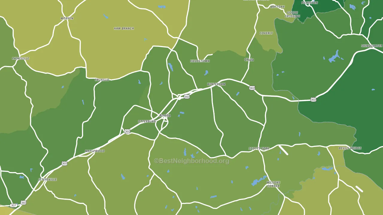 23002, VA block-group voter-turnout map