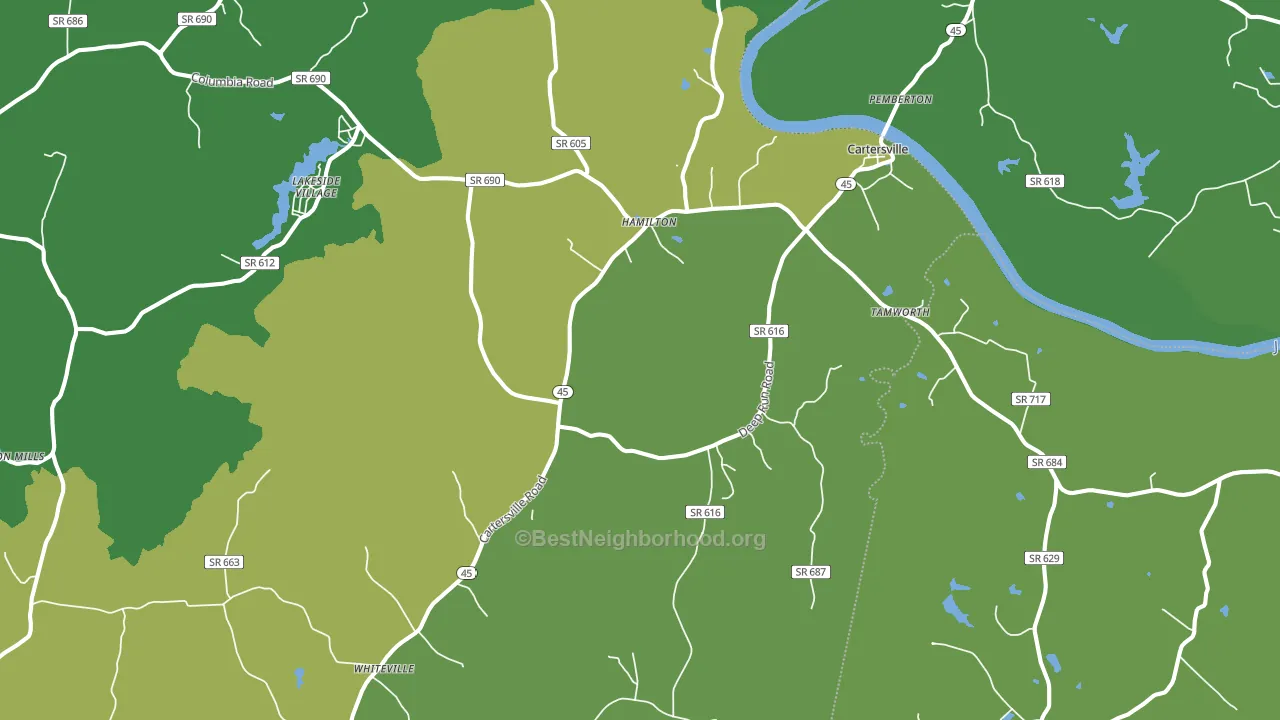 23027, VA block-group voter-turnout map