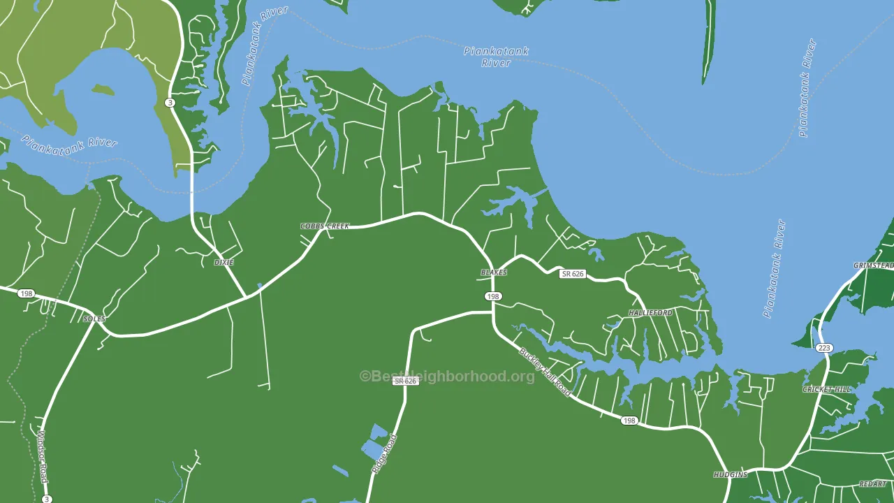 23035, VA block-group voter-turnout map