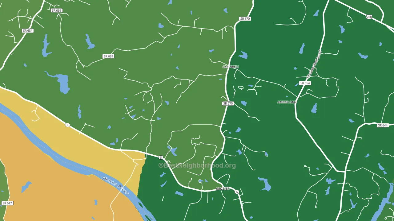 23039, VA block-group voter-turnout map