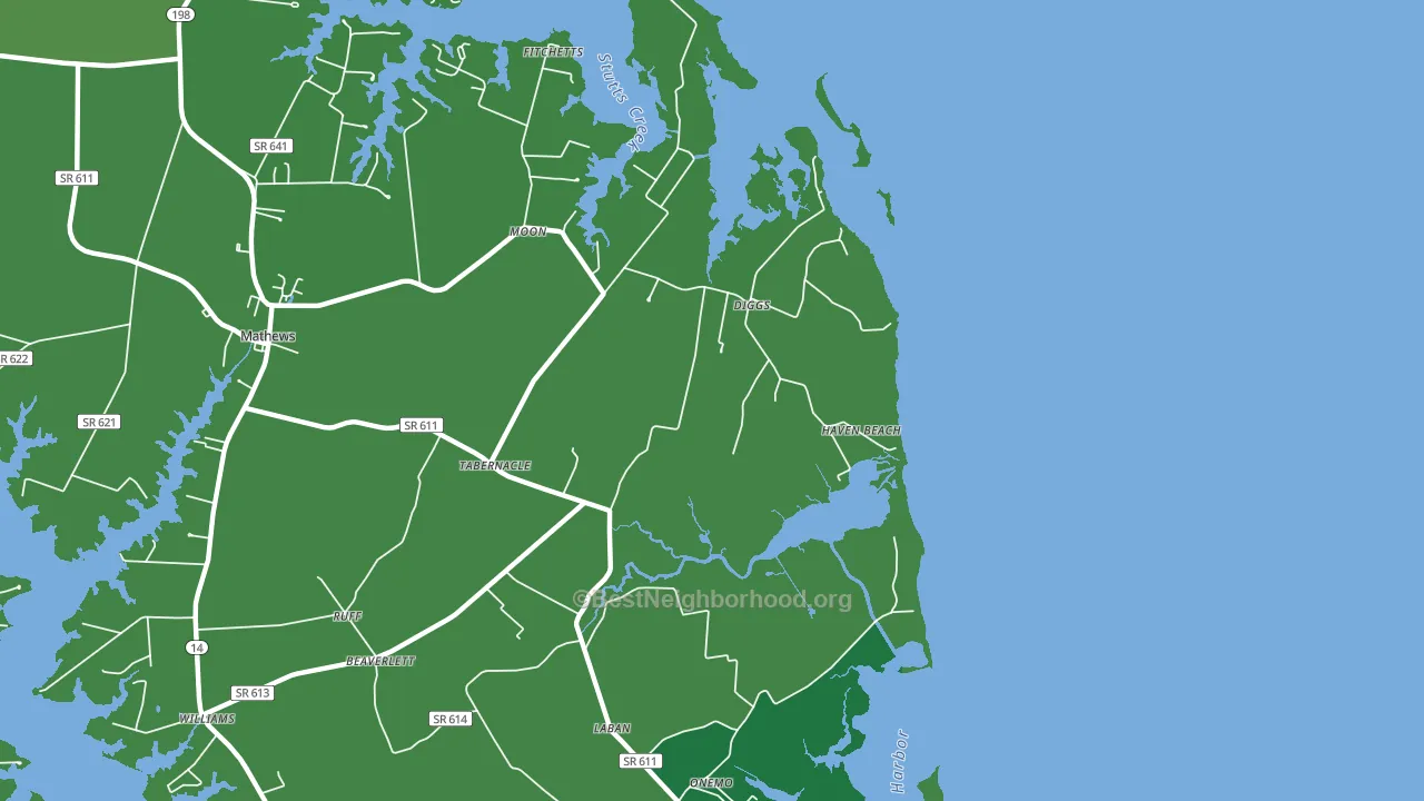 23045, VA block-group voter-turnout map