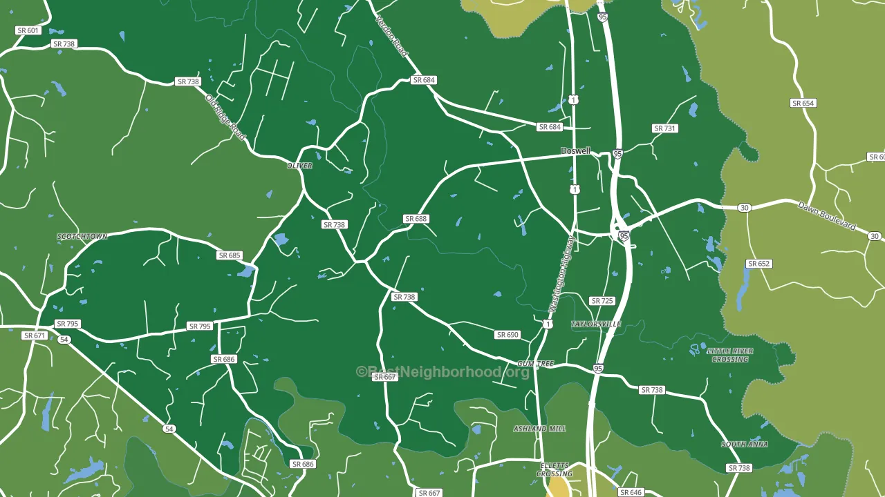 23047, VA block-group voter-turnout map