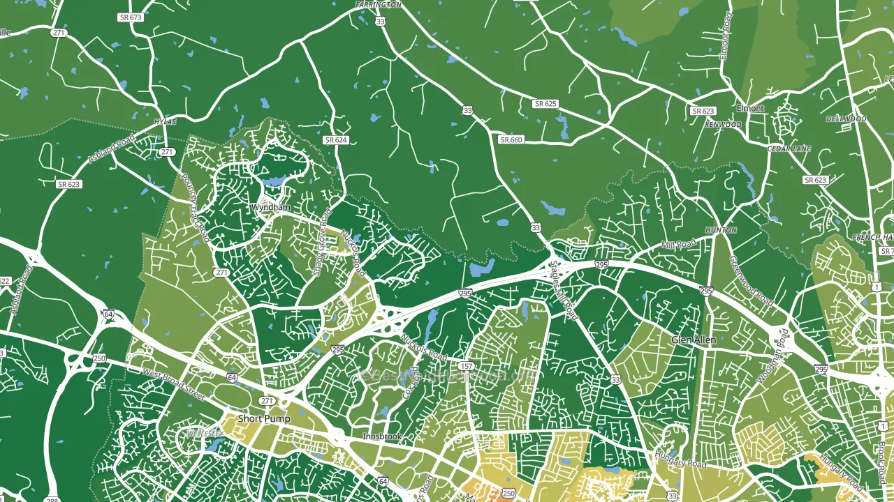 23059, VA block-group voter-turnout map