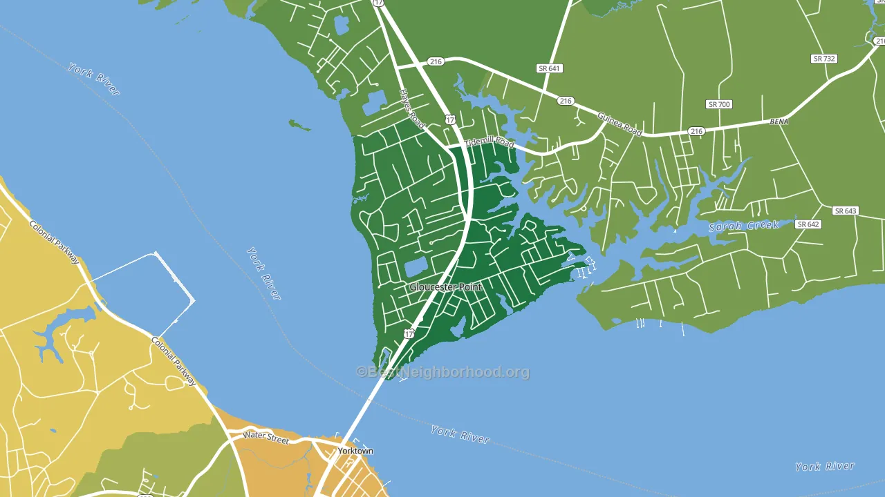 23062, VA block-group voter-turnout map