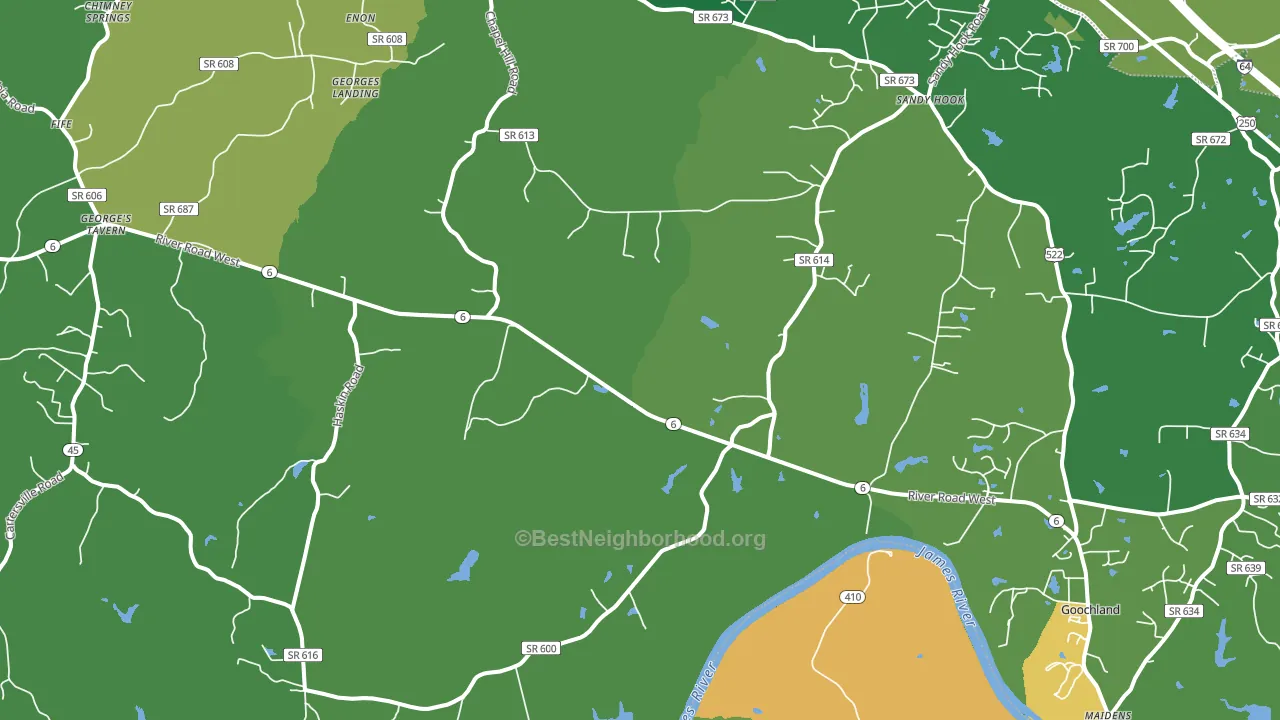 23063, VA block-group voter-turnout map