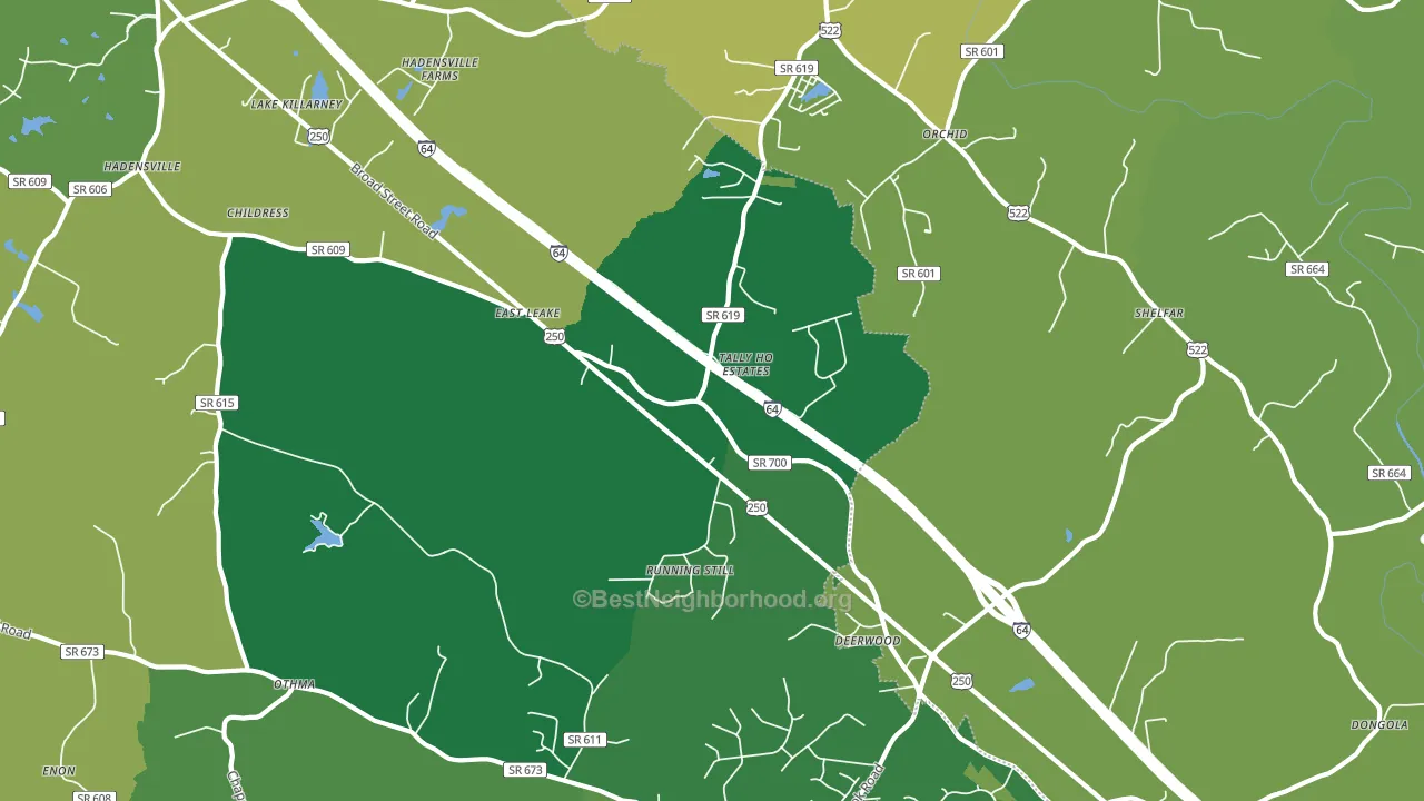 23065, VA block-group voter-turnout map