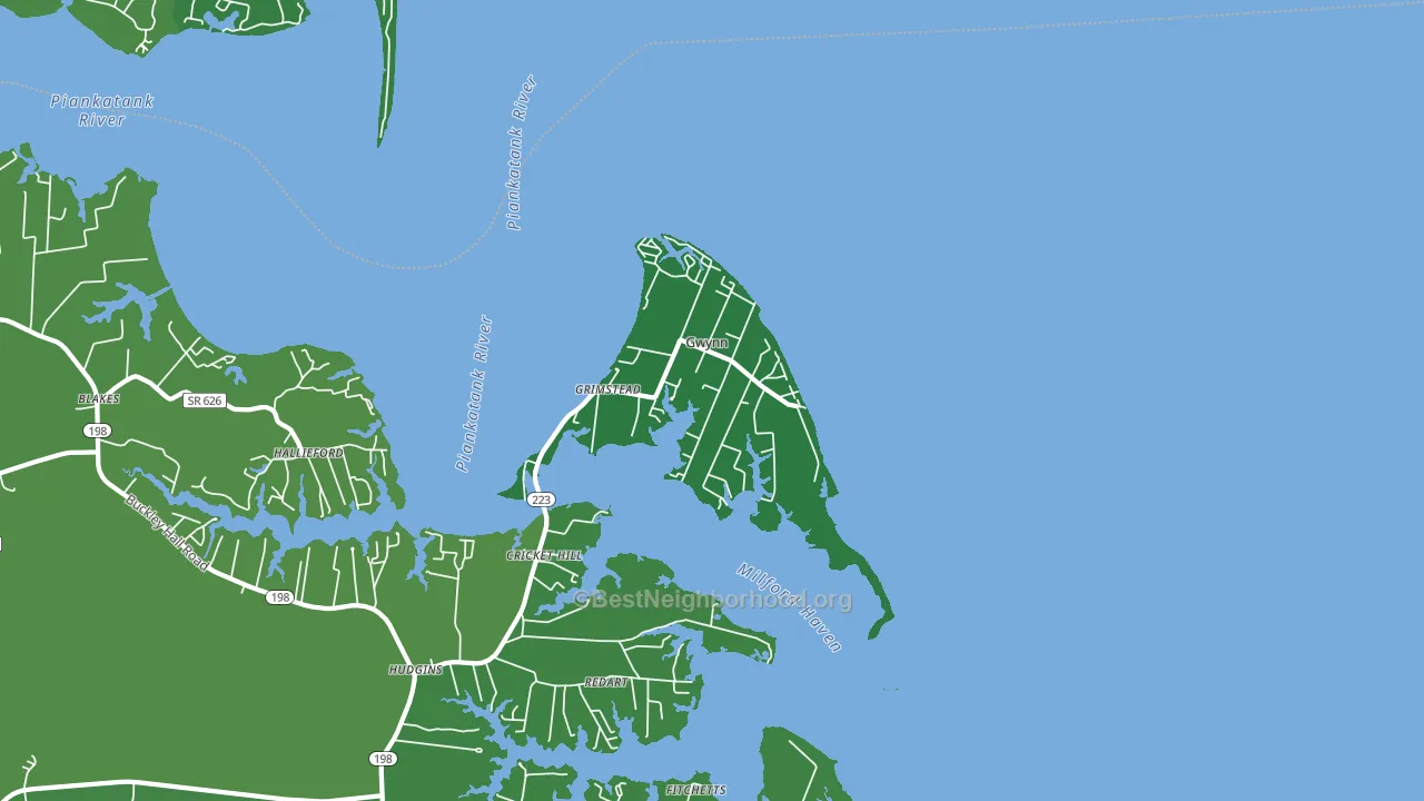 23066, VA block-group voter-turnout map