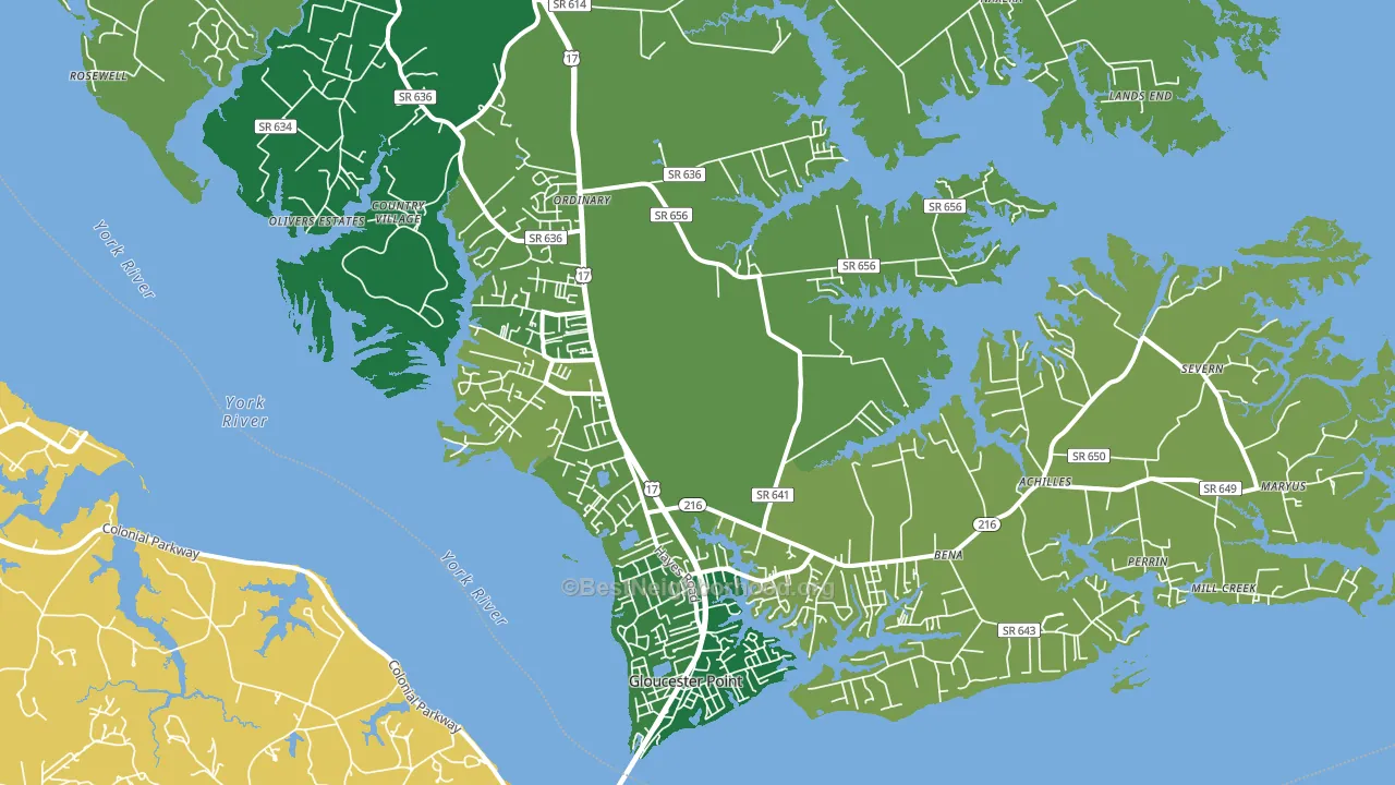 23072, VA block-group voter-turnout map