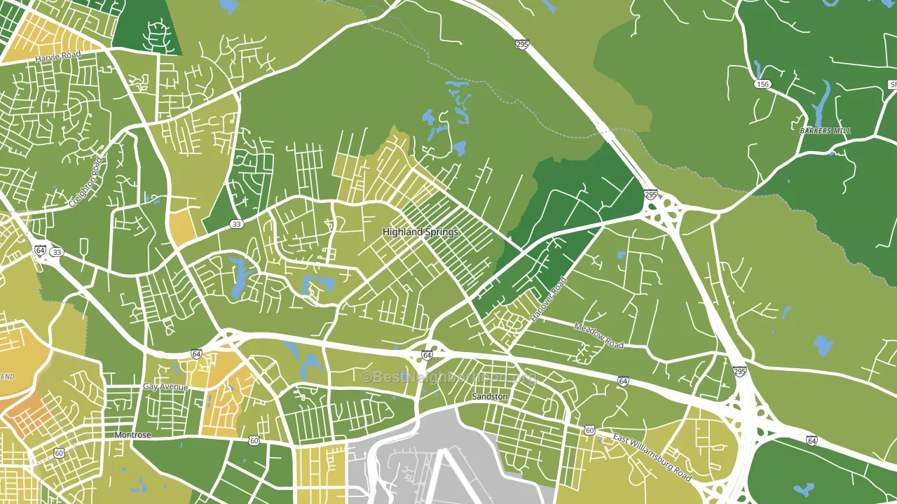 23075, VA block-group voter-turnout map