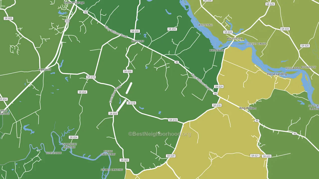 23086, VA block-group voter-turnout map
