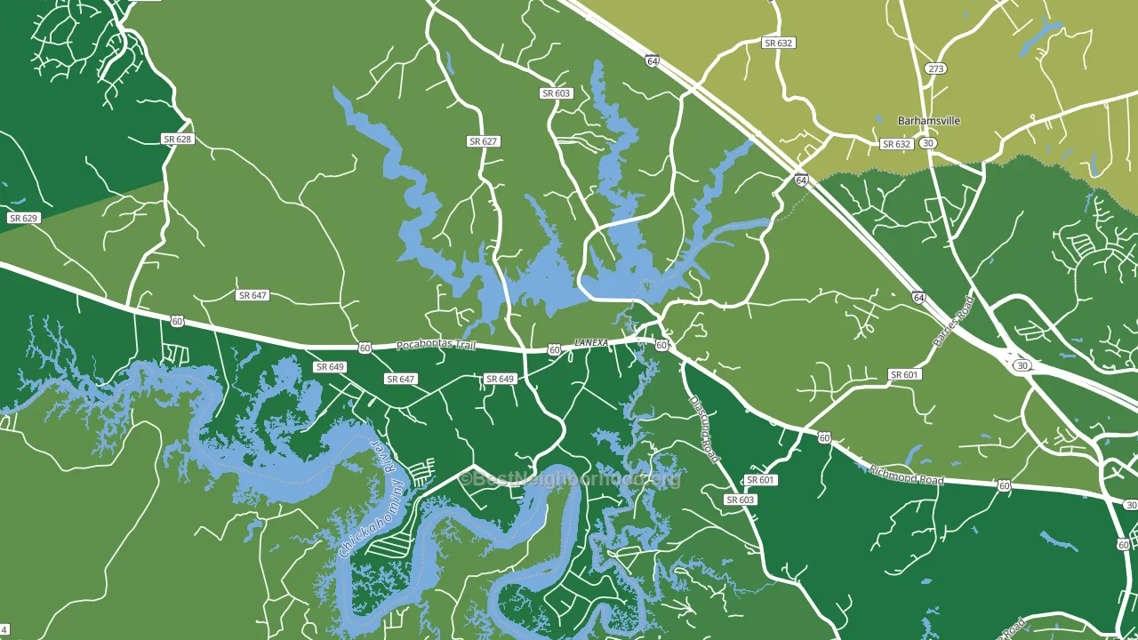 23089, VA block-group voter-turnout map