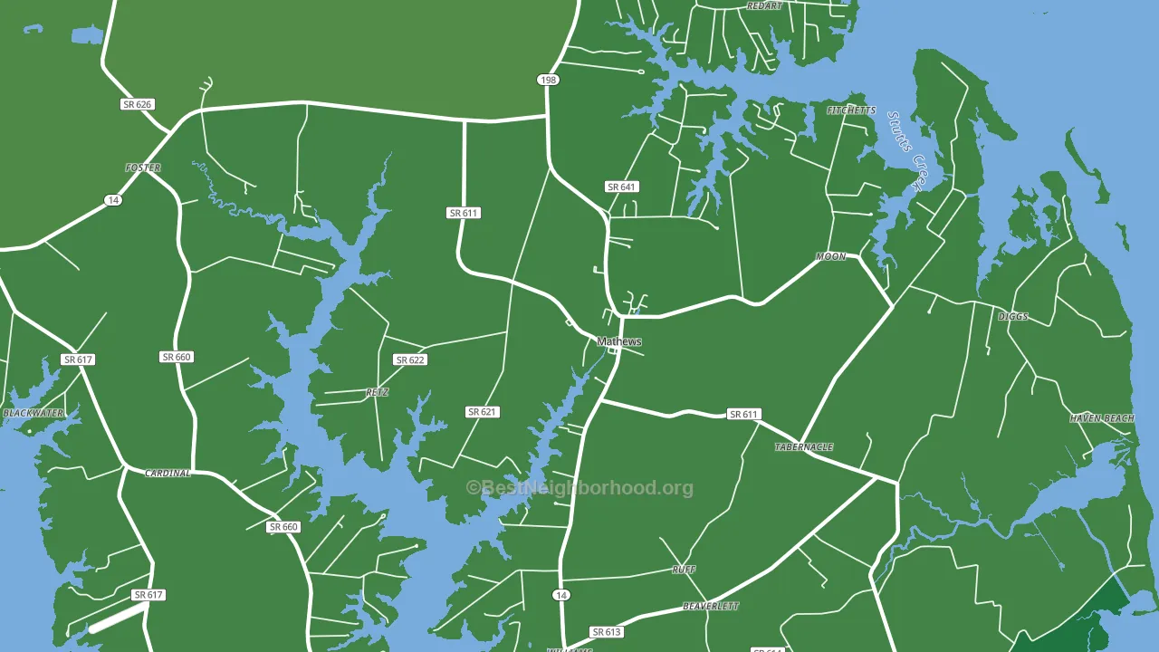 23109, VA block-group voter-turnout map