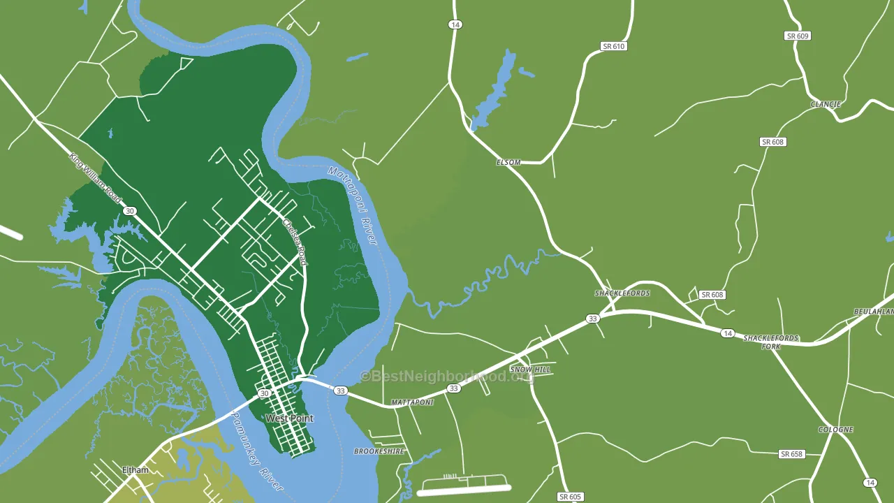 23110, VA block-group voter-turnout map