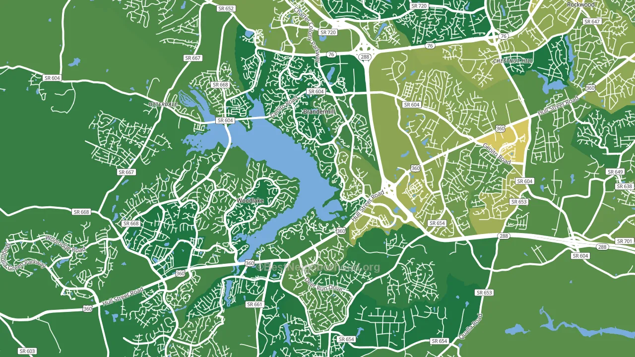 23112, VA block-group voter-turnout map