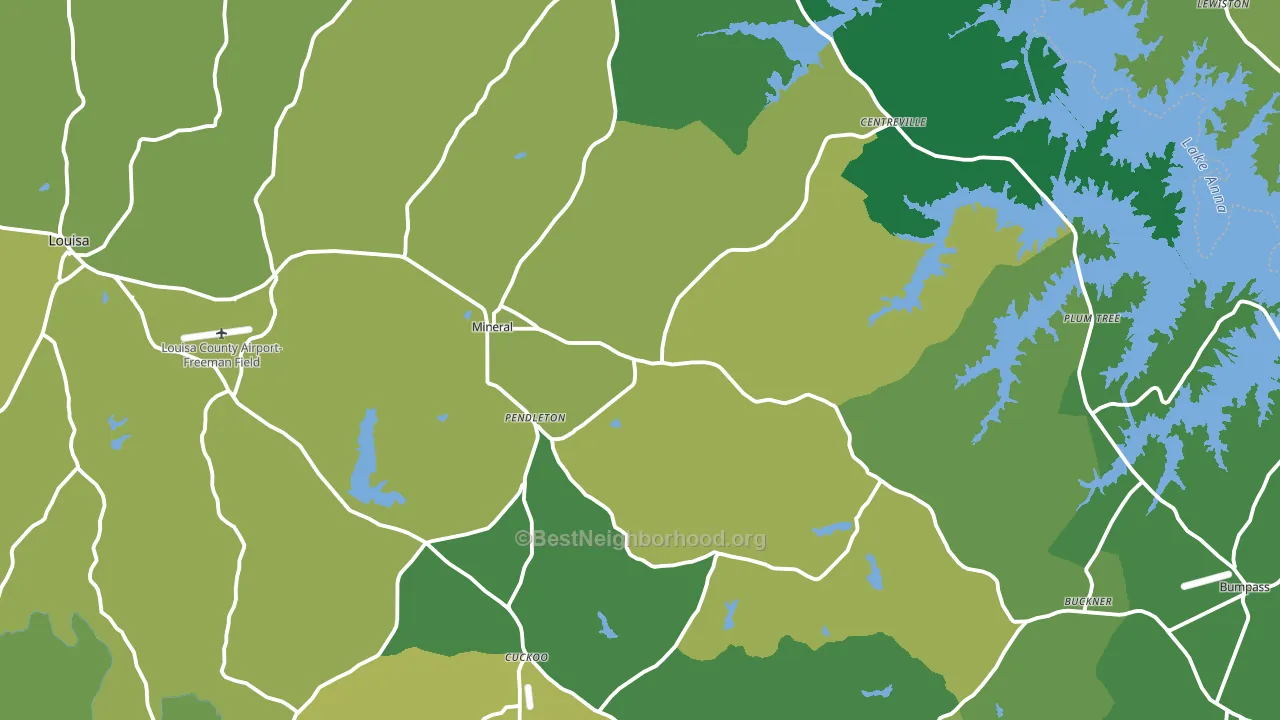 23117, VA block-group voter-turnout map