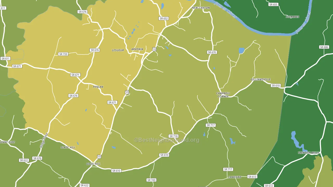 23123, VA block-group voter-turnout map