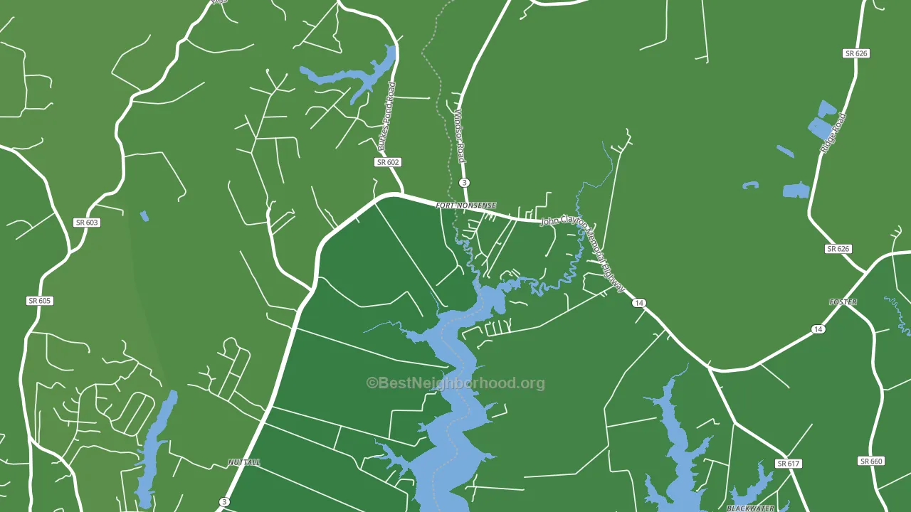 23128, VA block-group voter-turnout map