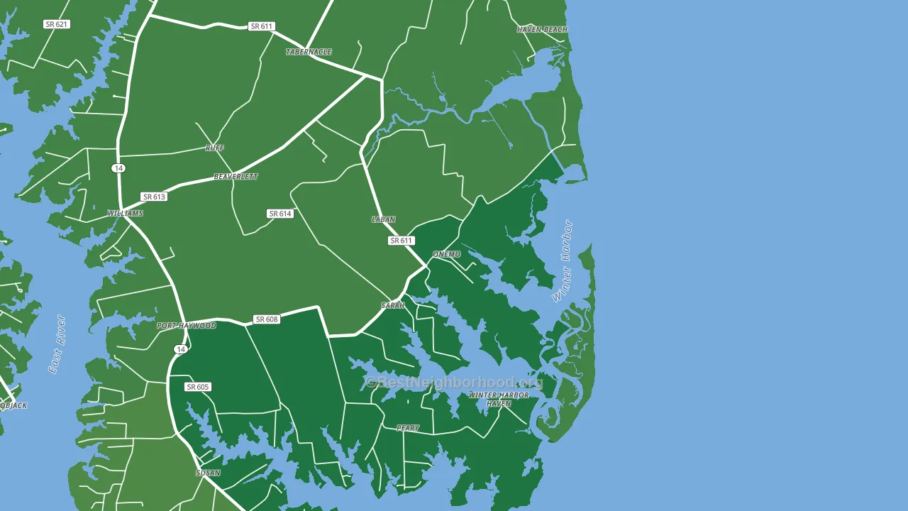 23130, VA block-group voter-turnout map