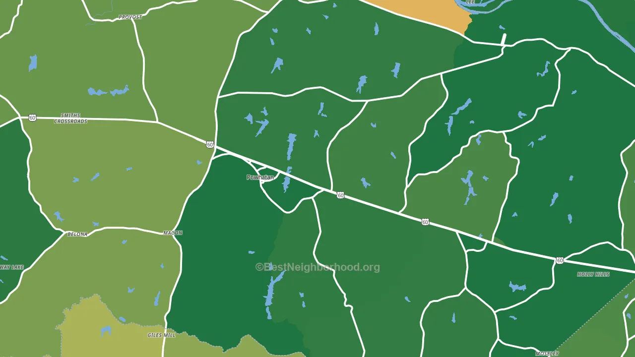 23139, VA block-group voter-turnout map