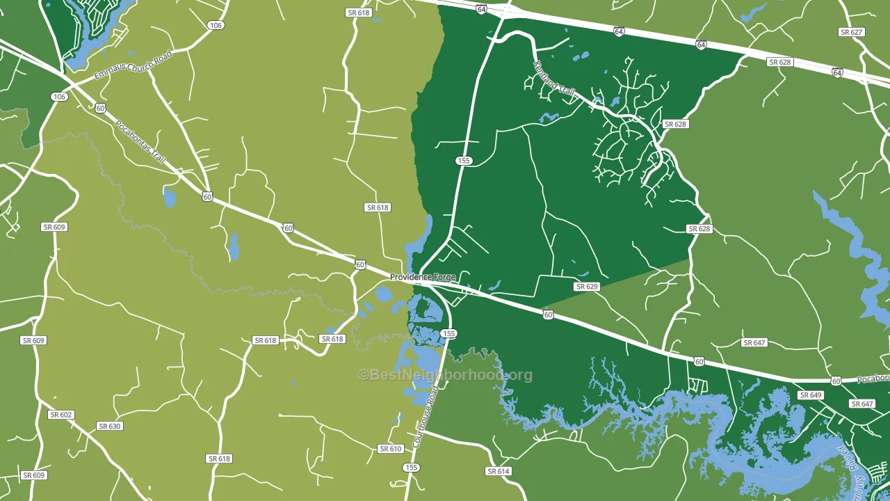 23140, VA block-group voter-turnout map
