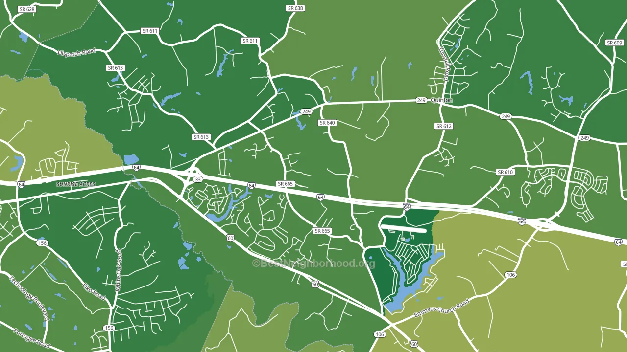 23141, VA block-group voter-turnout map