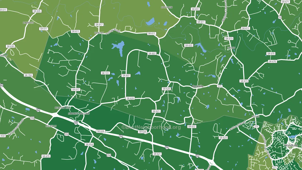 23146, VA block-group voter-turnout map