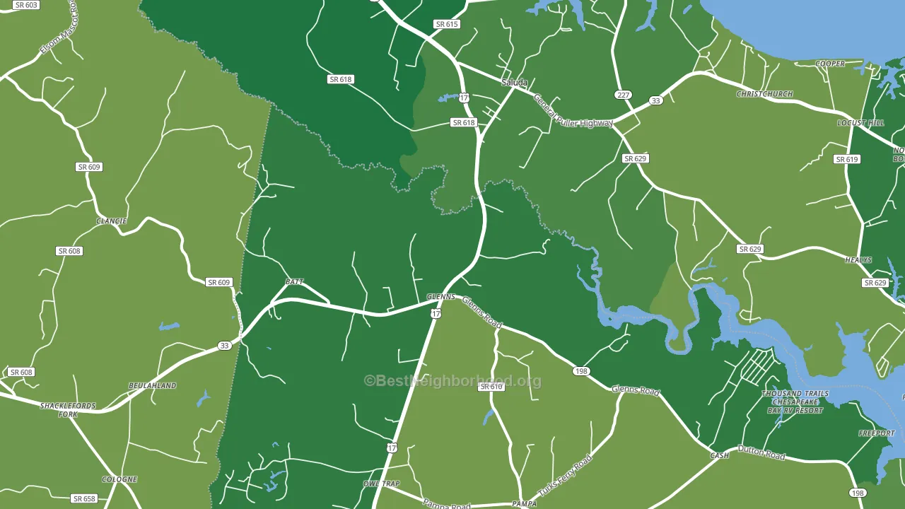 23149, VA block-group voter-turnout map