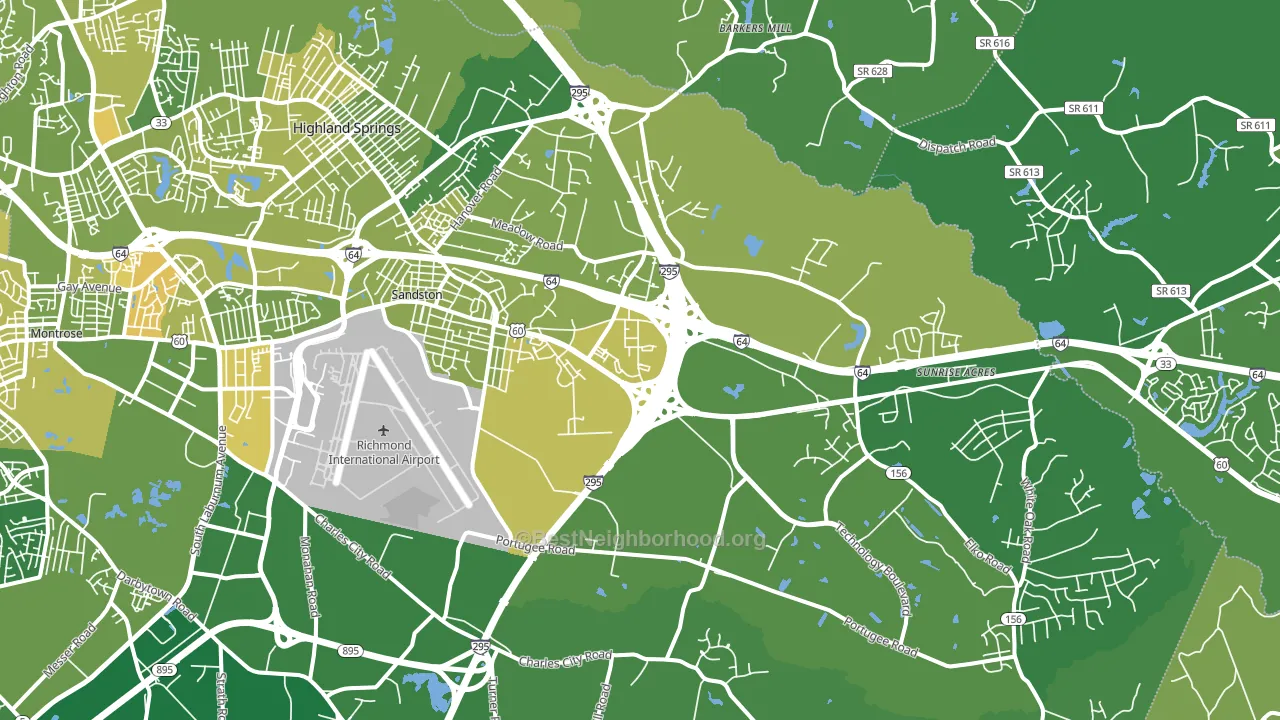 23150, VA block-group voter-turnout map