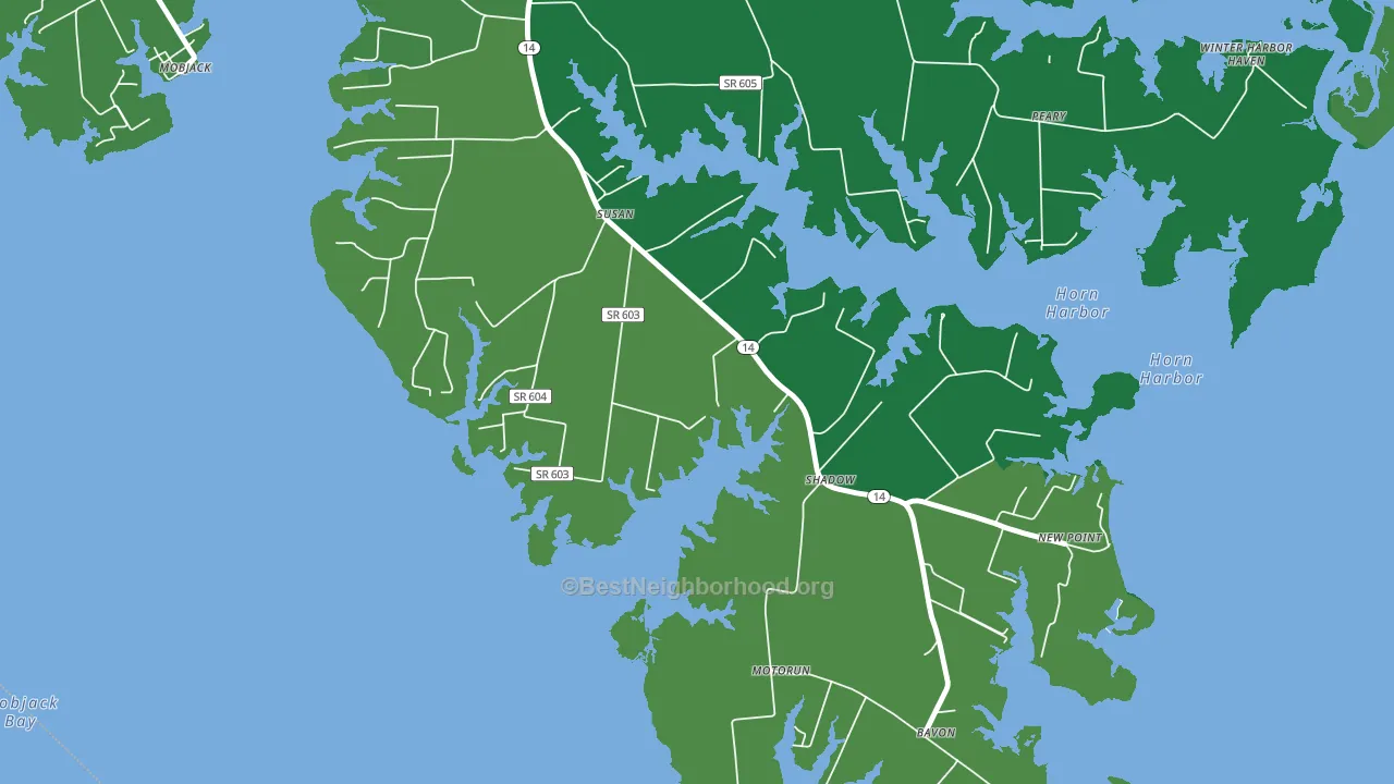 23163, VA block-group voter-turnout map