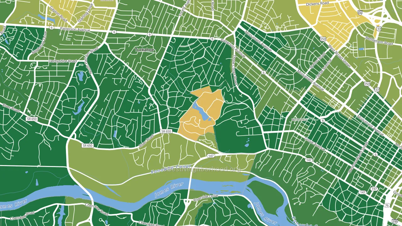 23173, VA block-group voter-turnout map