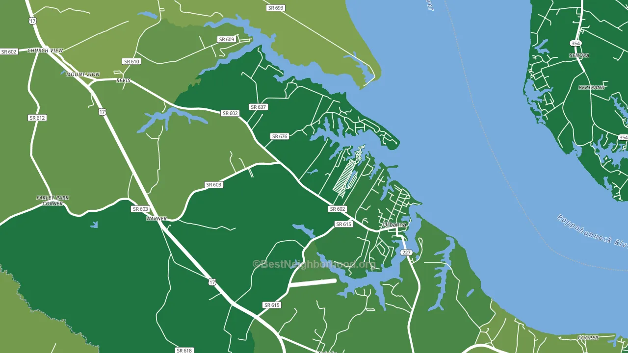 23175, VA block-group voter-turnout map